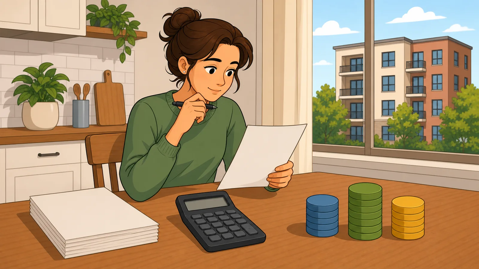 3x Rent Calculator instructional illustration