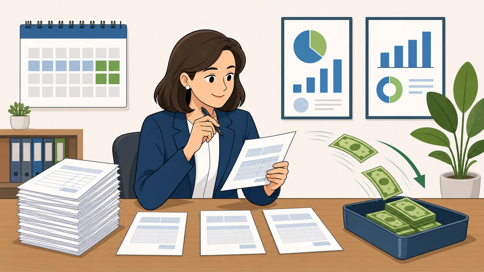 Accounts Receivable Turnover Calculator instructional illustration