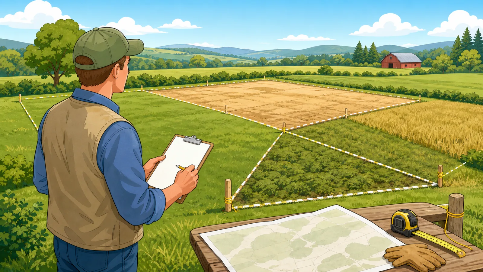 Acreage Calculator instructional illustration
