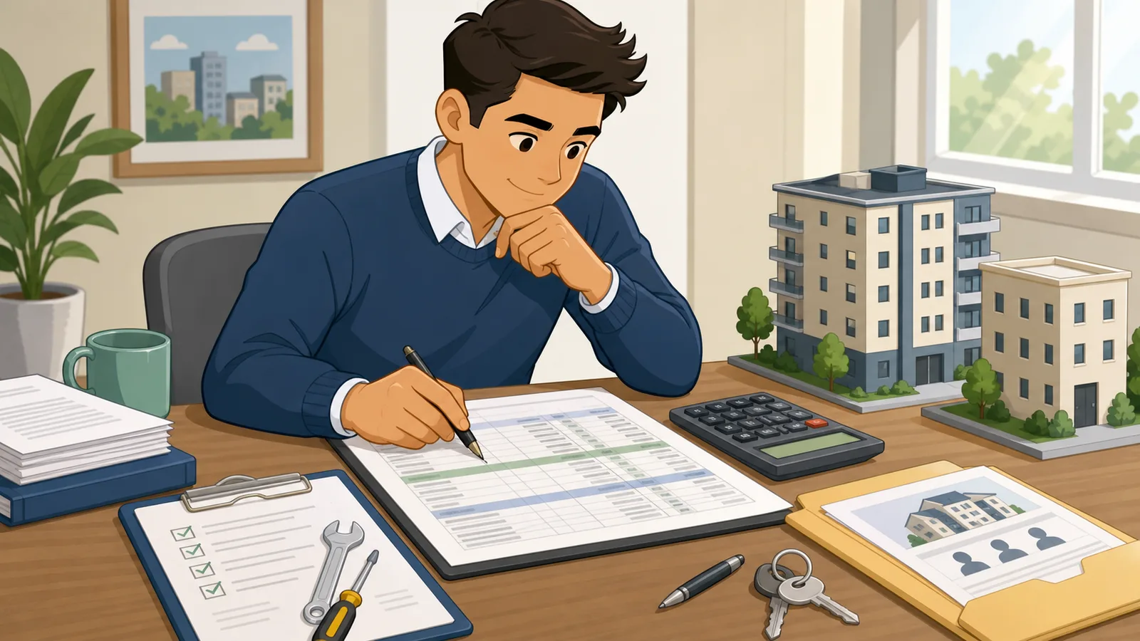 AFFO Calculator instructional illustration