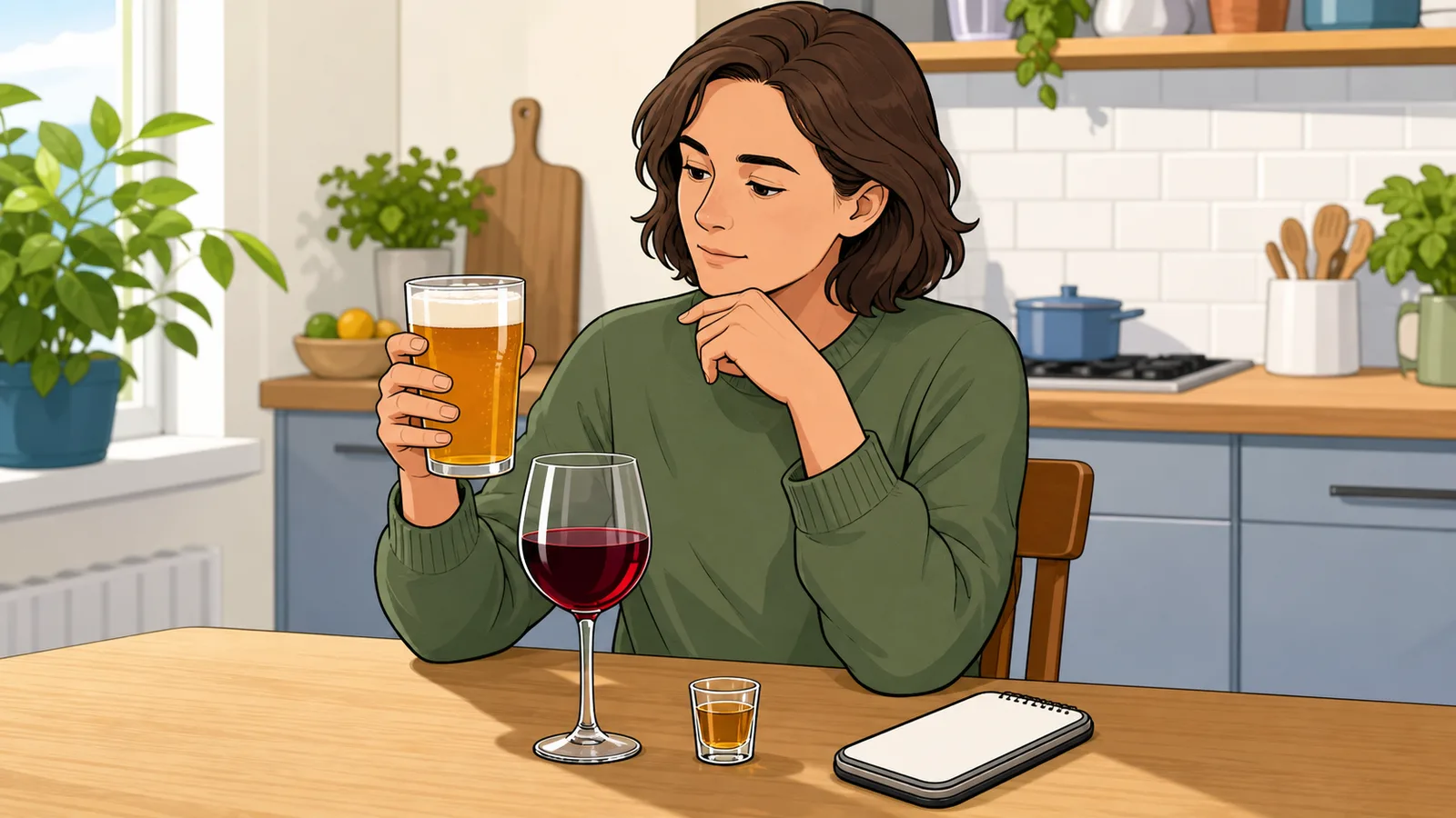 Alcohol Units Calculator instructional illustration
