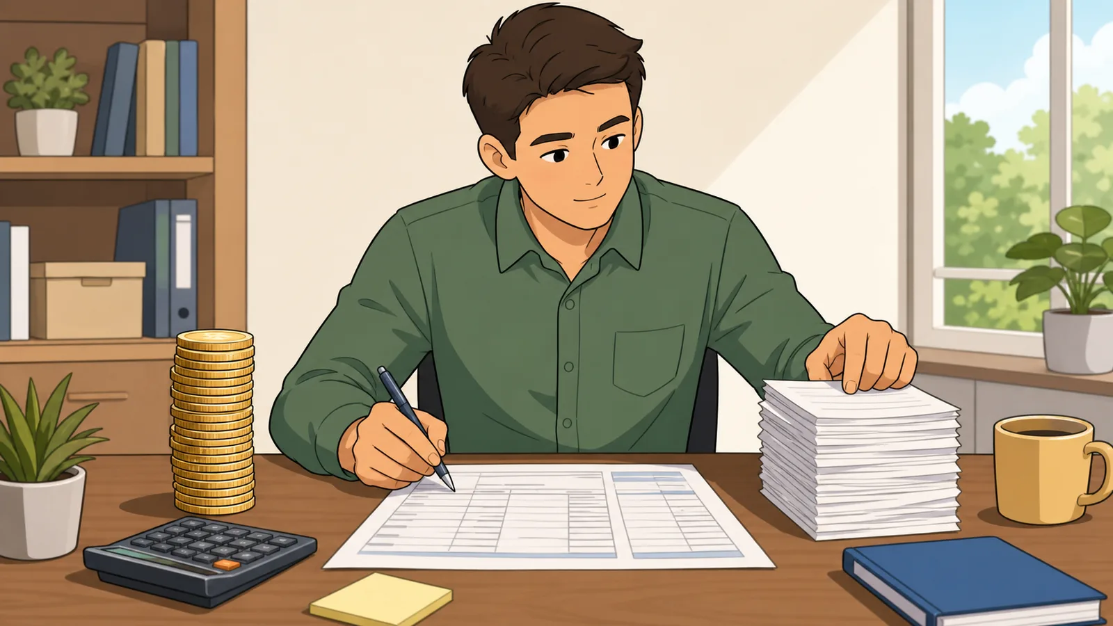 AMT Calculator instructional illustration