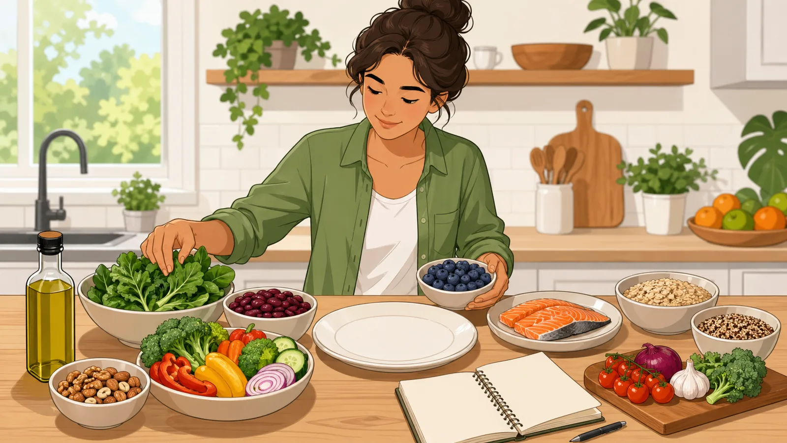 Anti-Inflammatory Diet Score Calculator instructional illustration