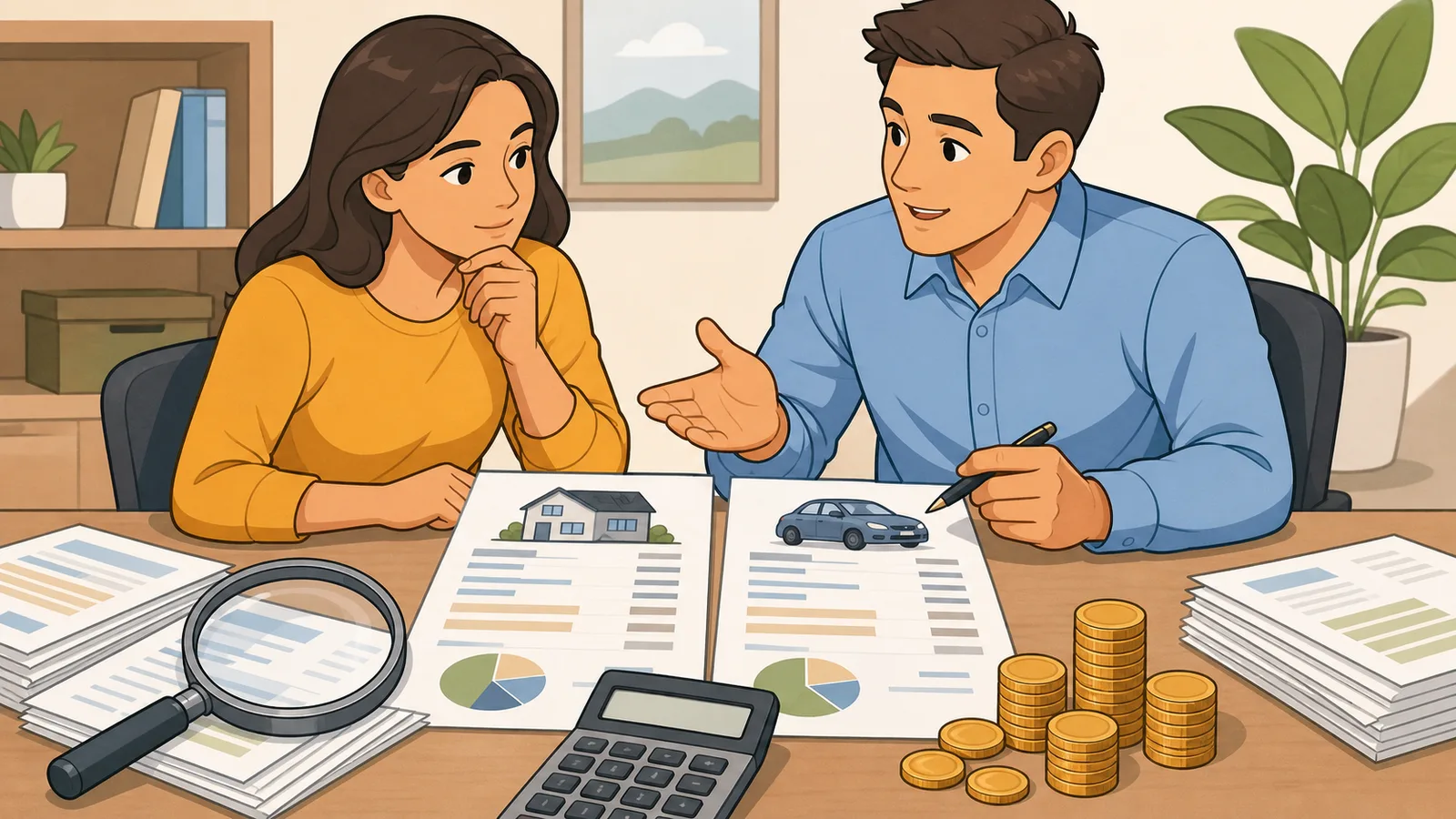APR Calculator instructional illustration