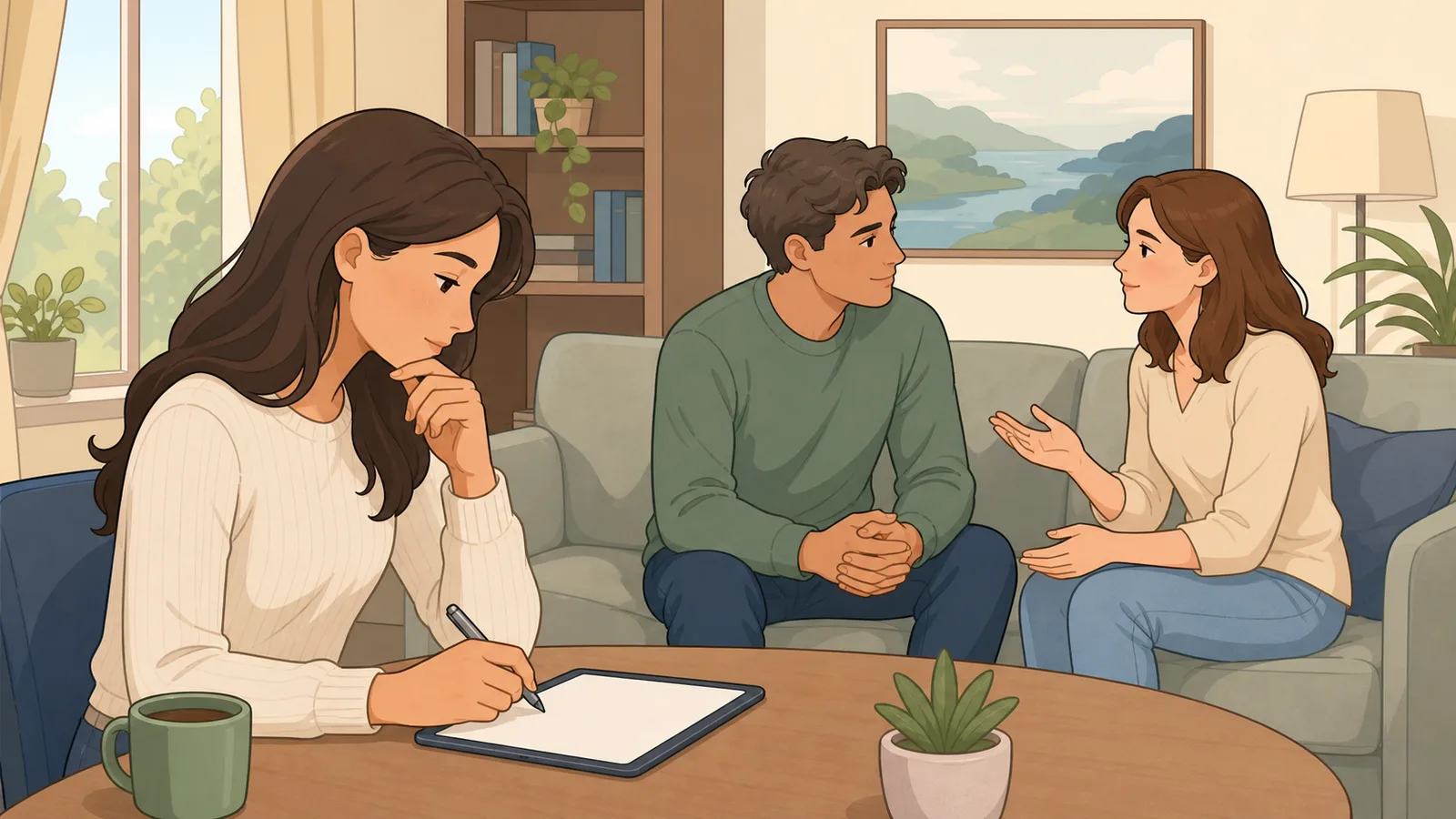 Attachment Style Test Calculator instructional illustration