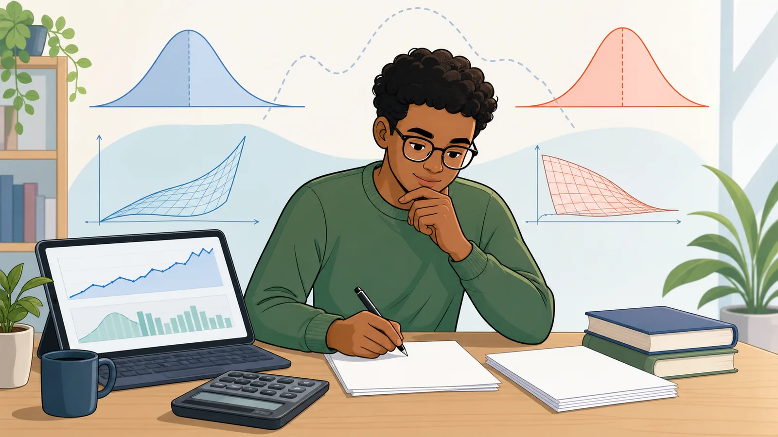Black Scholes Calculator instructional illustration