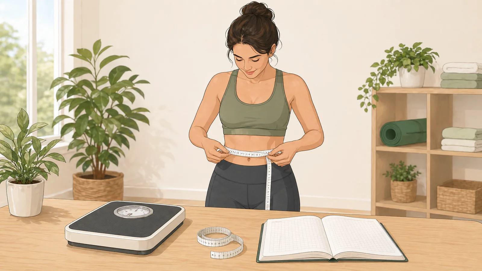 Body Metrics Calculator instructional illustration