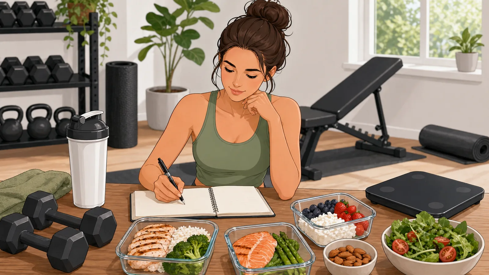 Body Recomposition Calculator instructional illustration