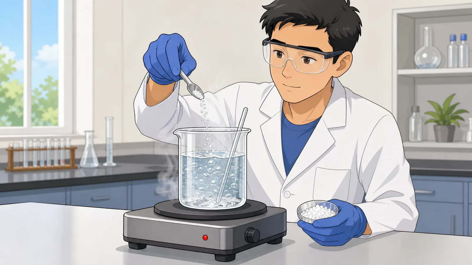 Boiling Point Elevation Calculator instructional illustration