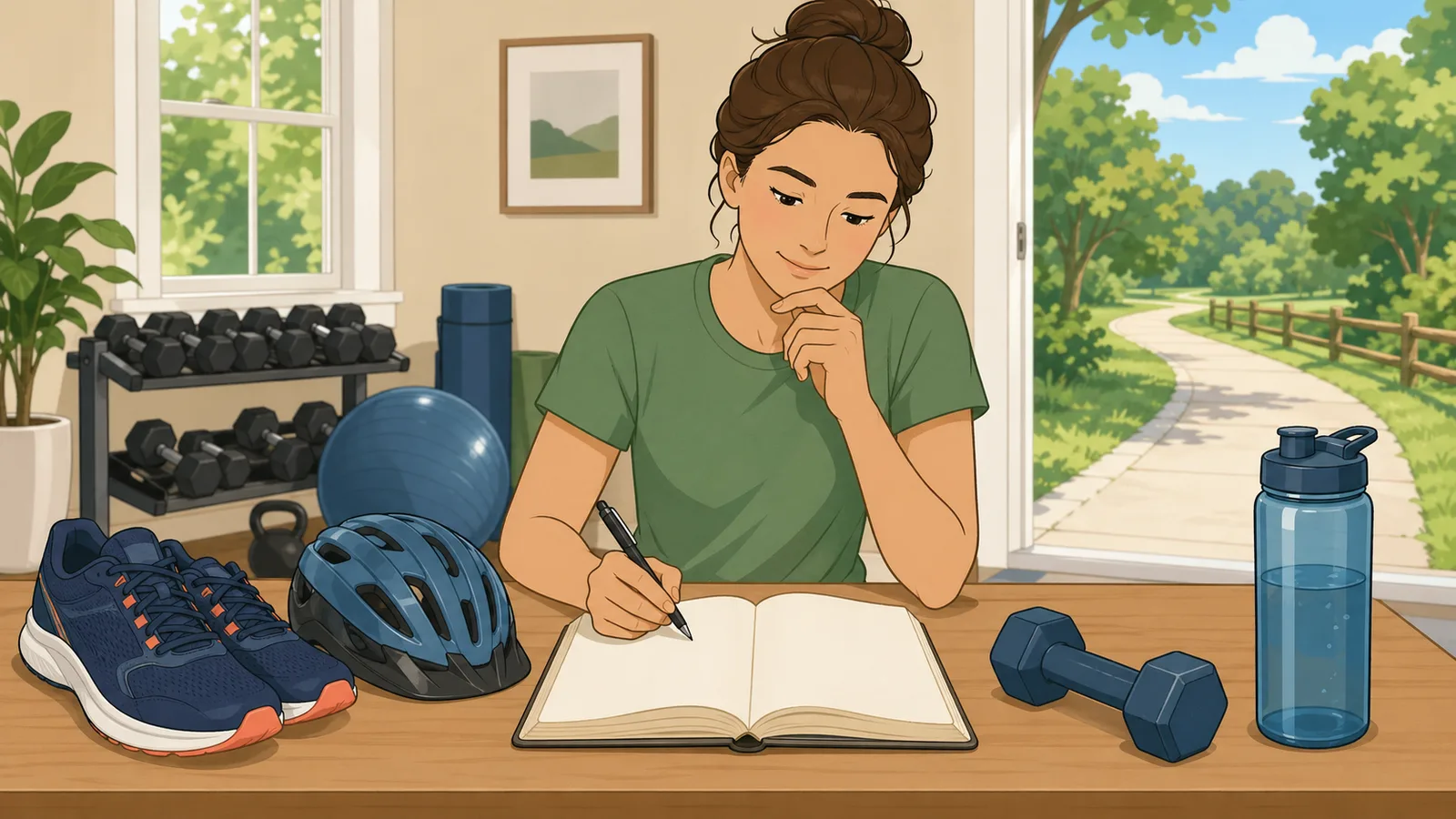 Calories Burned Calculator instructional illustration