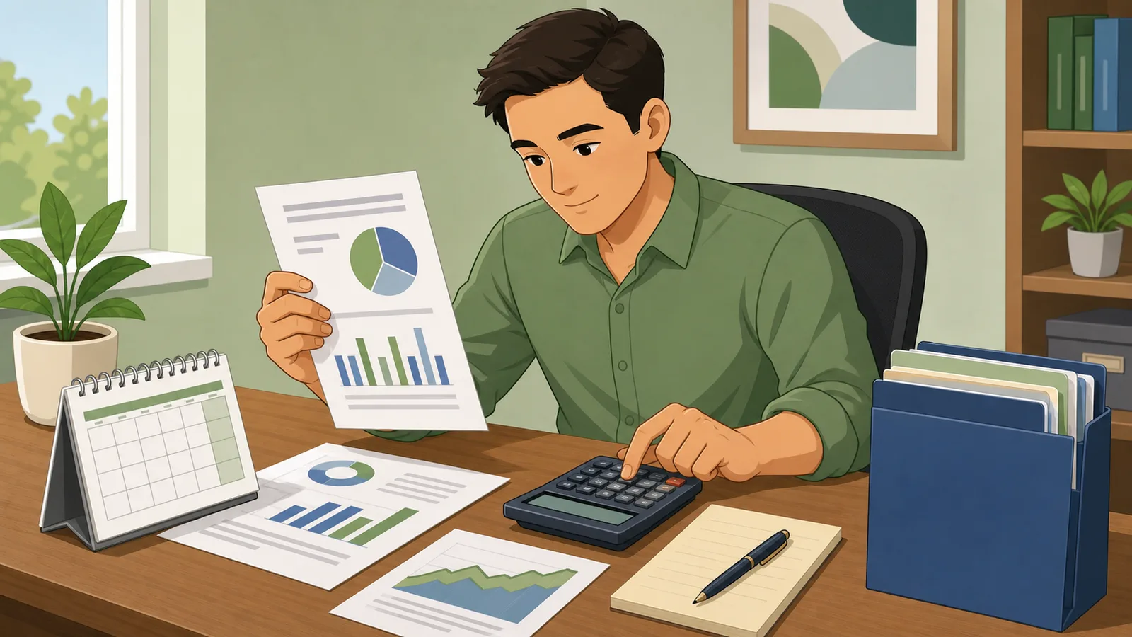 Capital Gains Tax Calculator instructional illustration