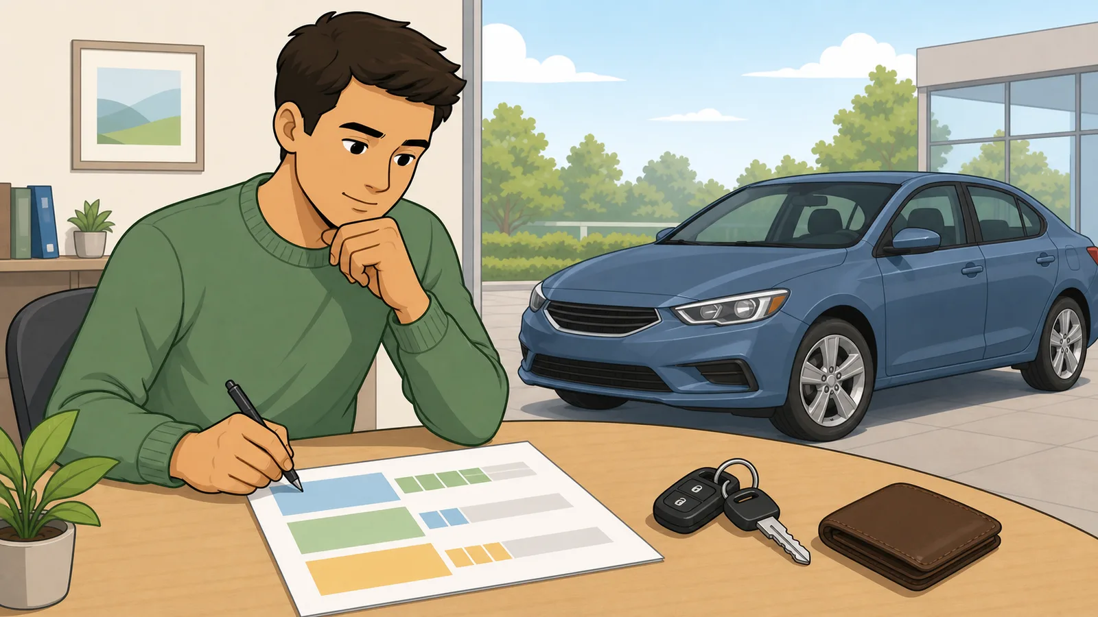 Car Affordability Calculator instructional illustration