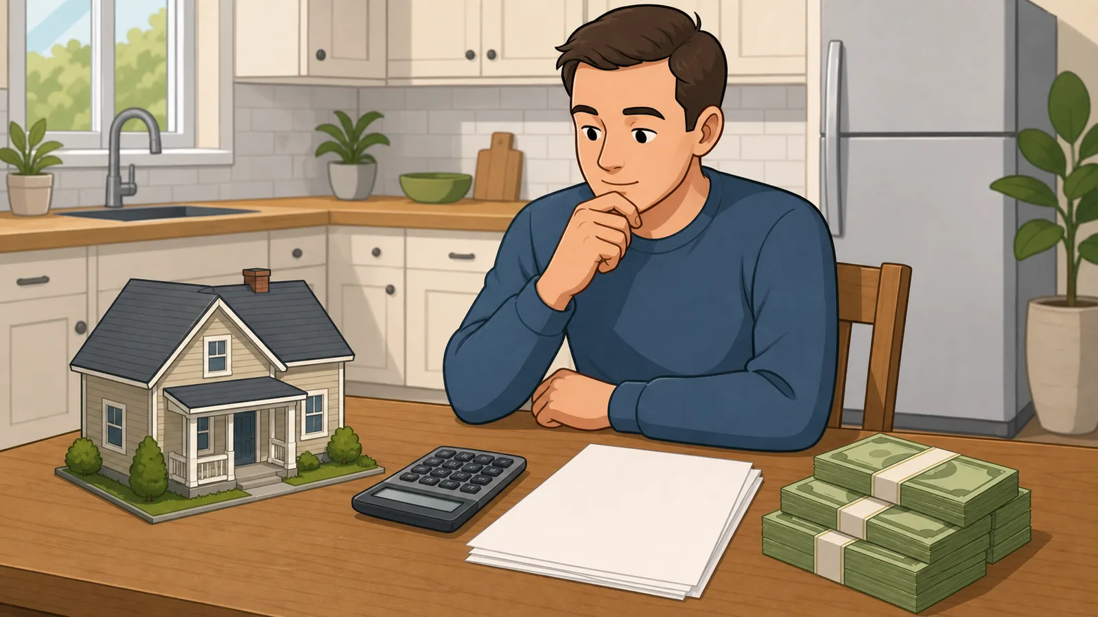 Cash Out Refinance Calculator instructional illustration