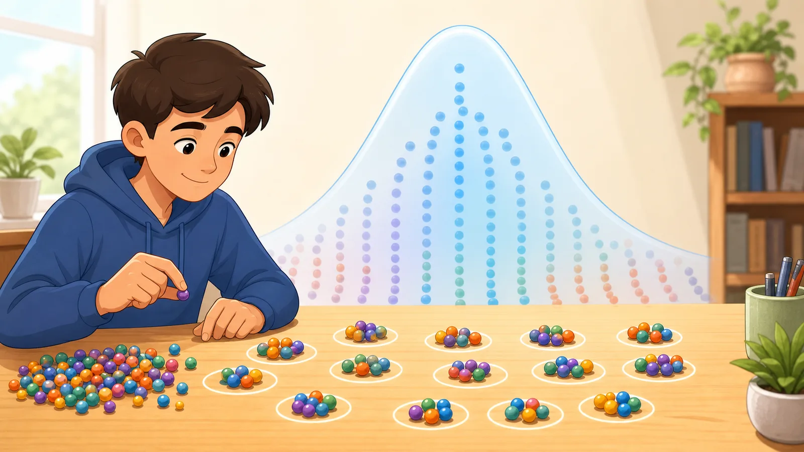 Central Limit Theorem Calculator instructional illustration