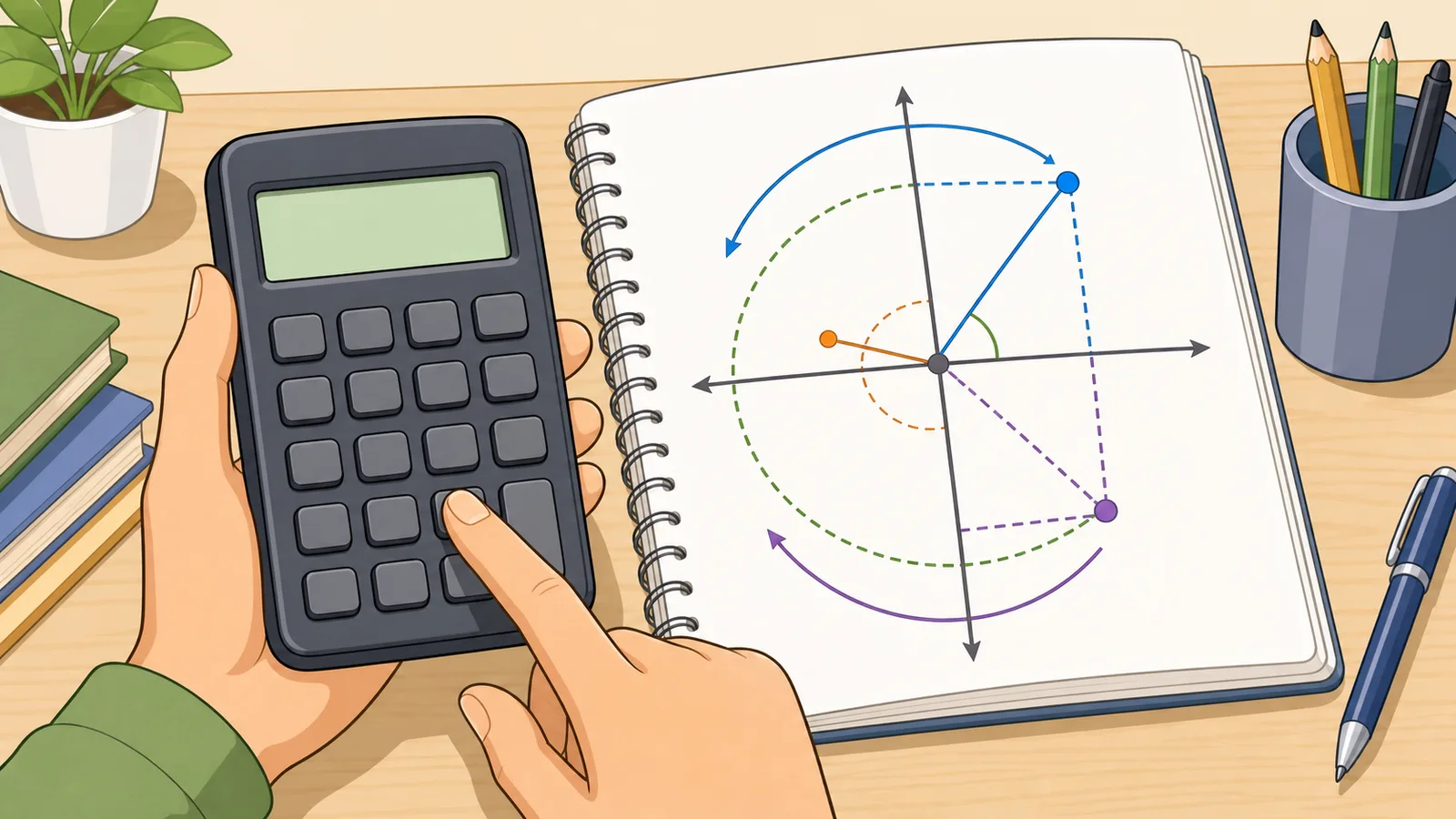 Complex Number Calculator instructional illustration