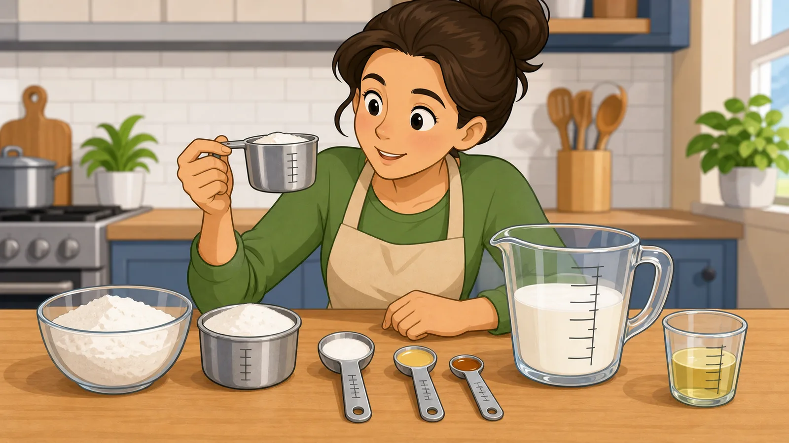 Cooking Volume Converter instructional illustration