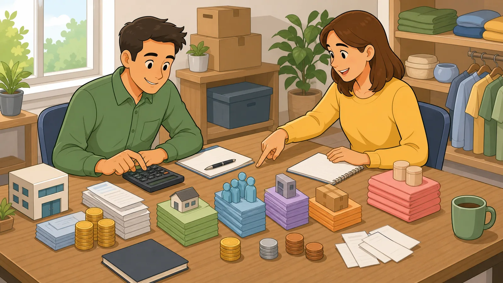 Cost of Doing Business Calculator instructional illustration