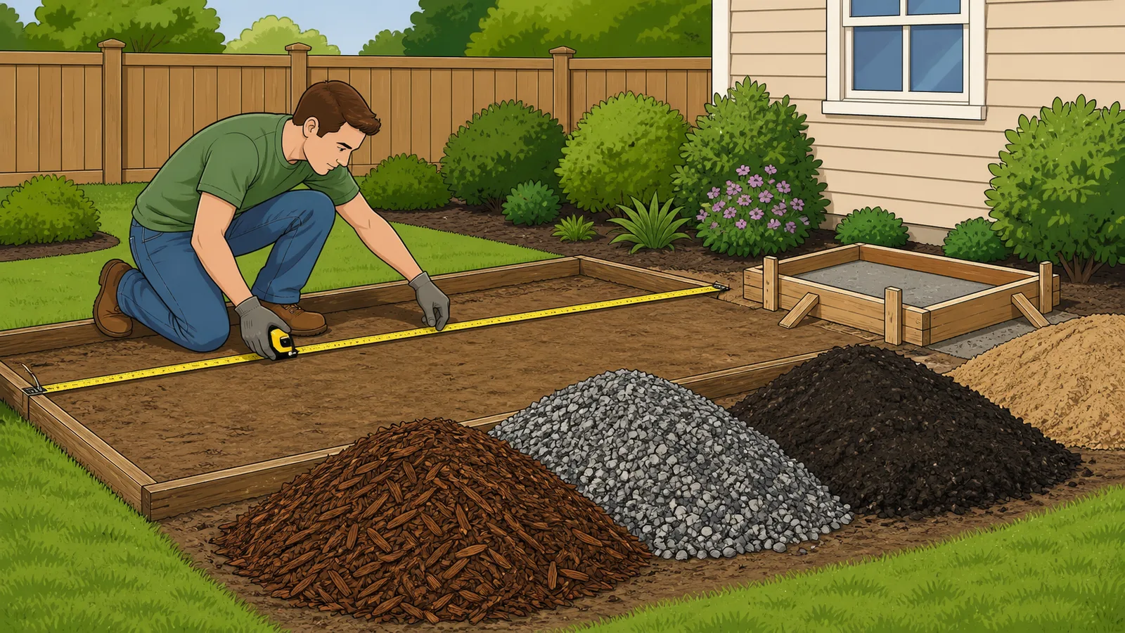 Cubic Yards Calculator instructional illustration