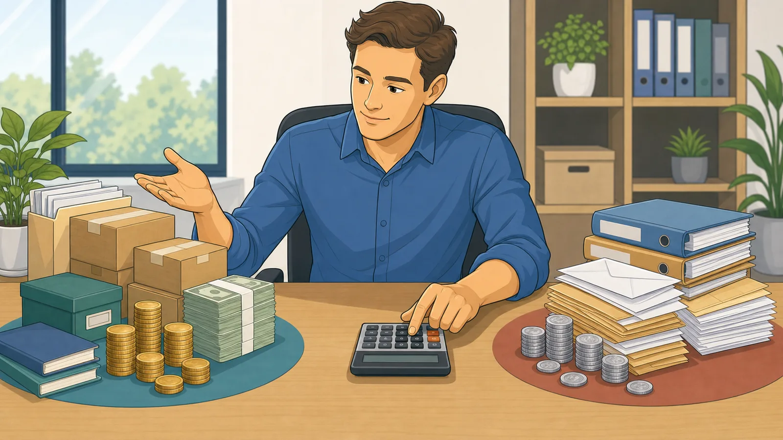 Current Ratio Calculator instructional illustration