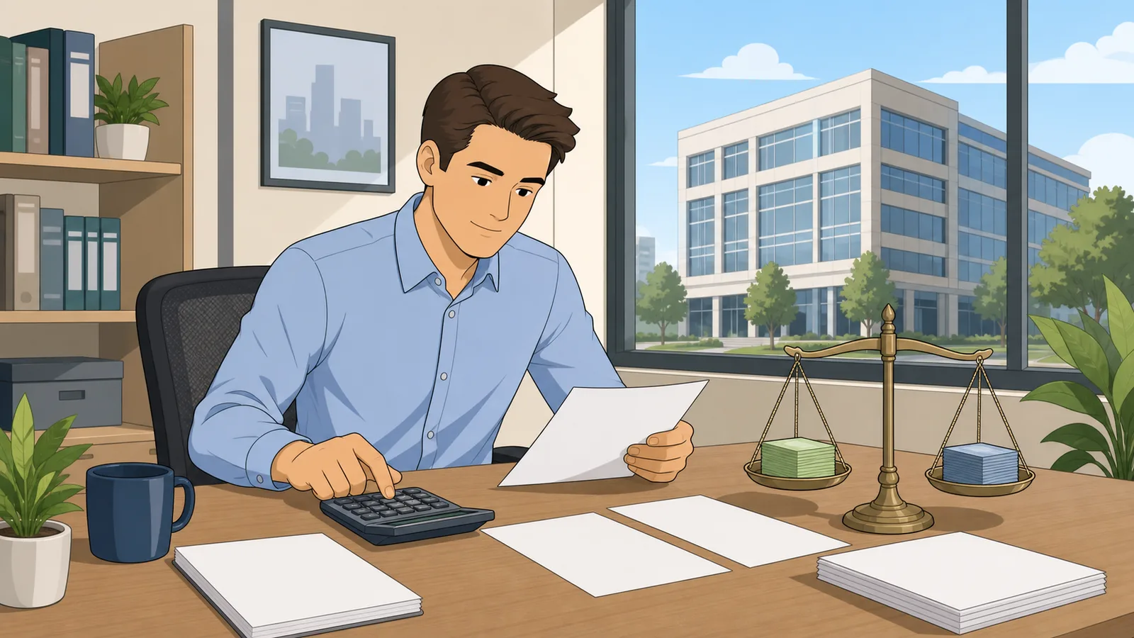 Debt Service Coverage Ratio Calculator instructional illustration