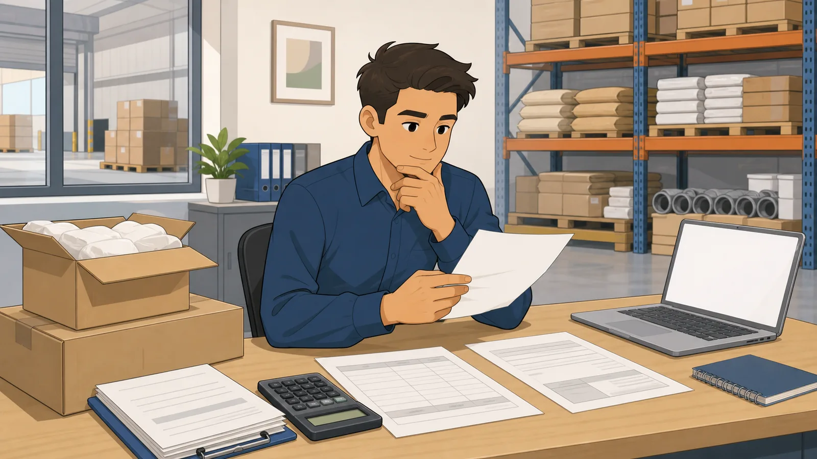 Direct Material Price Variance Calculator instructional illustration