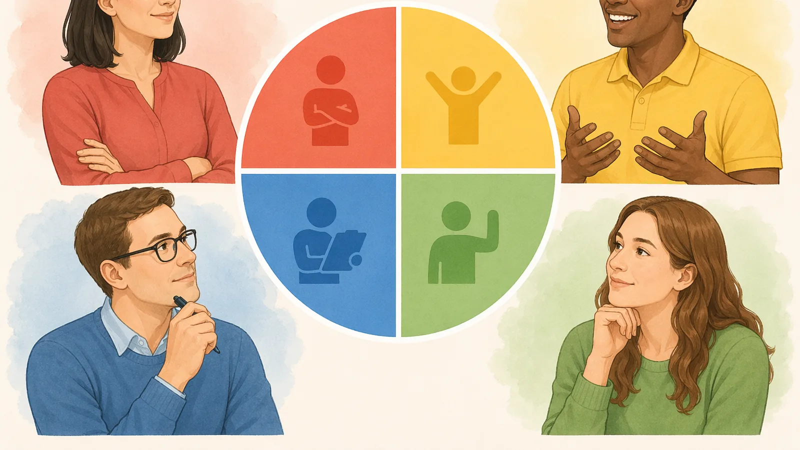 Disc Personality Test Calculator instructional illustration