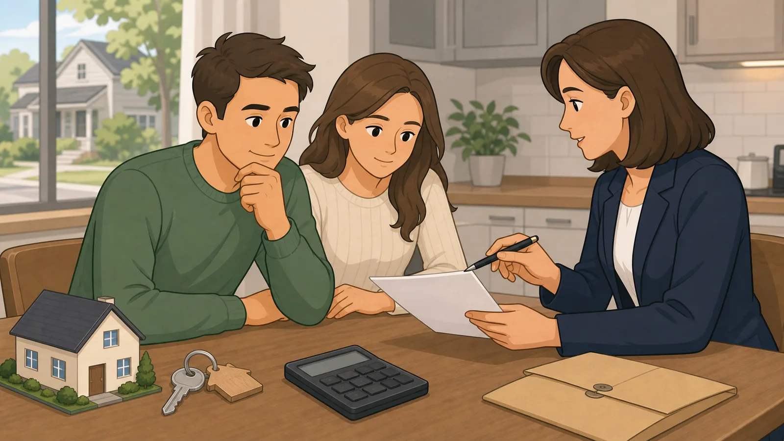 Earnest Money Calculator instructional illustration