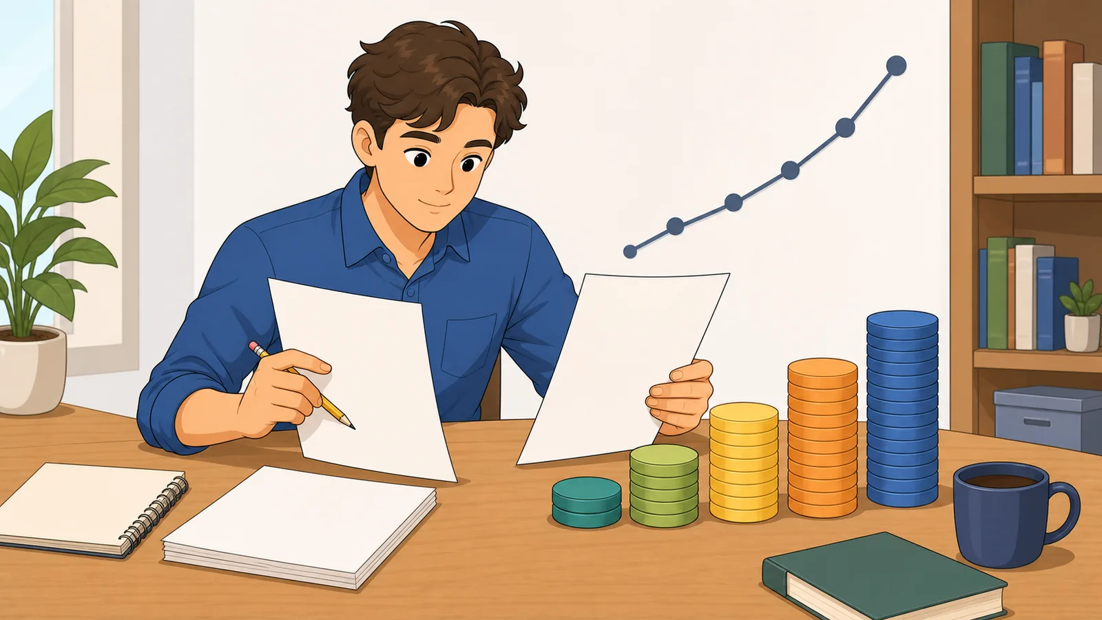 Earnings Per Share Growth Calculator instructional illustration