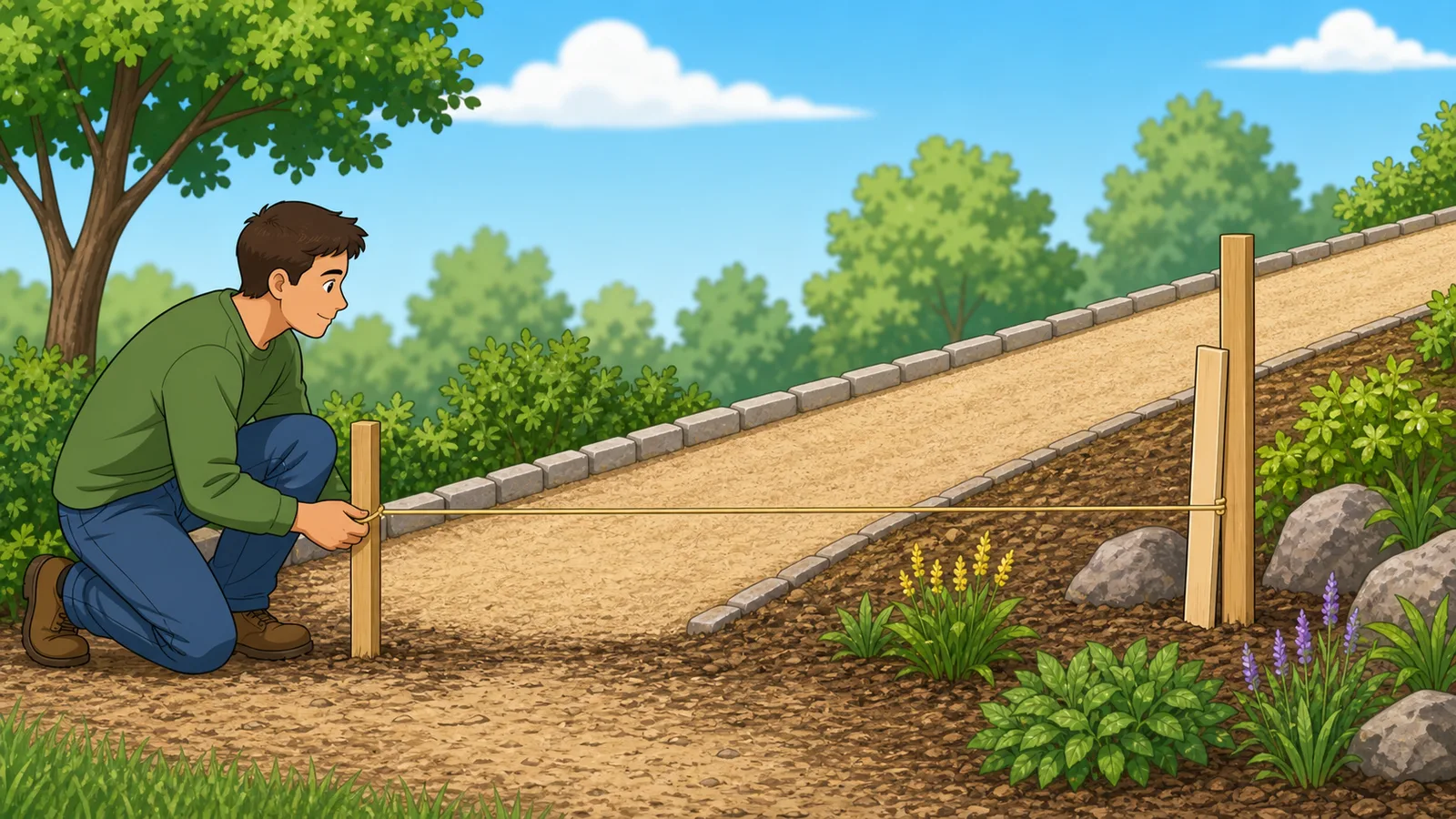 Elevation Grade Calculator instructional illustration