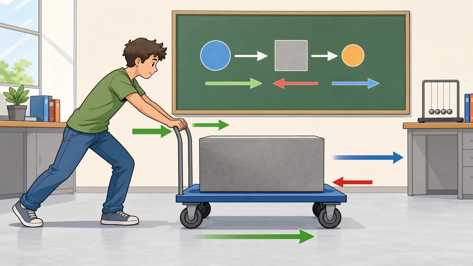 Force Calculator instructional illustration