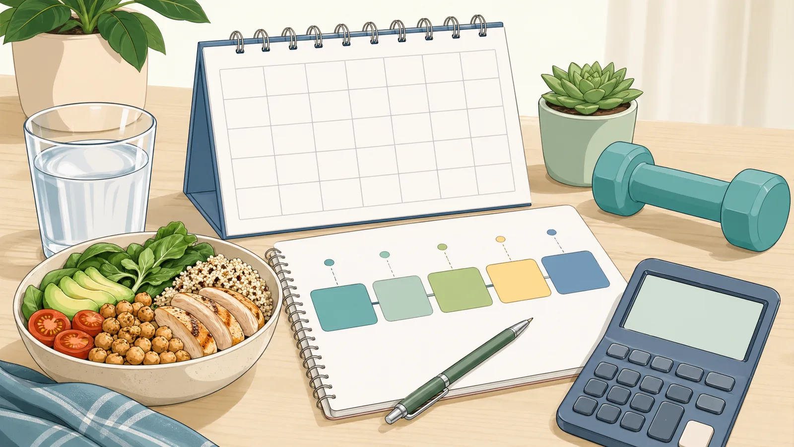 Goal Date Calculator instructional illustration