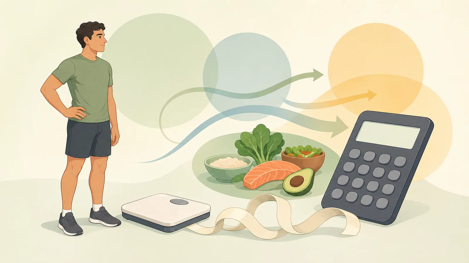 Harris Benedict Calculator instructional illustration