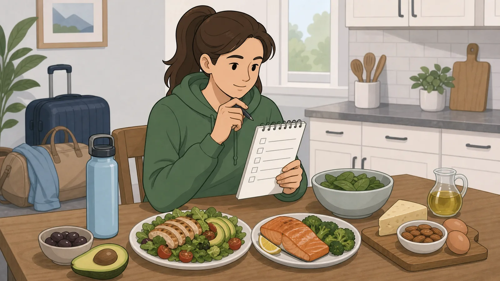 Keto Re-Entry Calculator instructional illustration