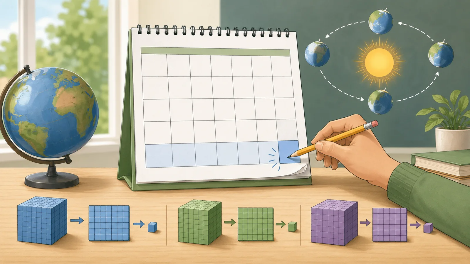 Leap Year Calculator instructional illustration