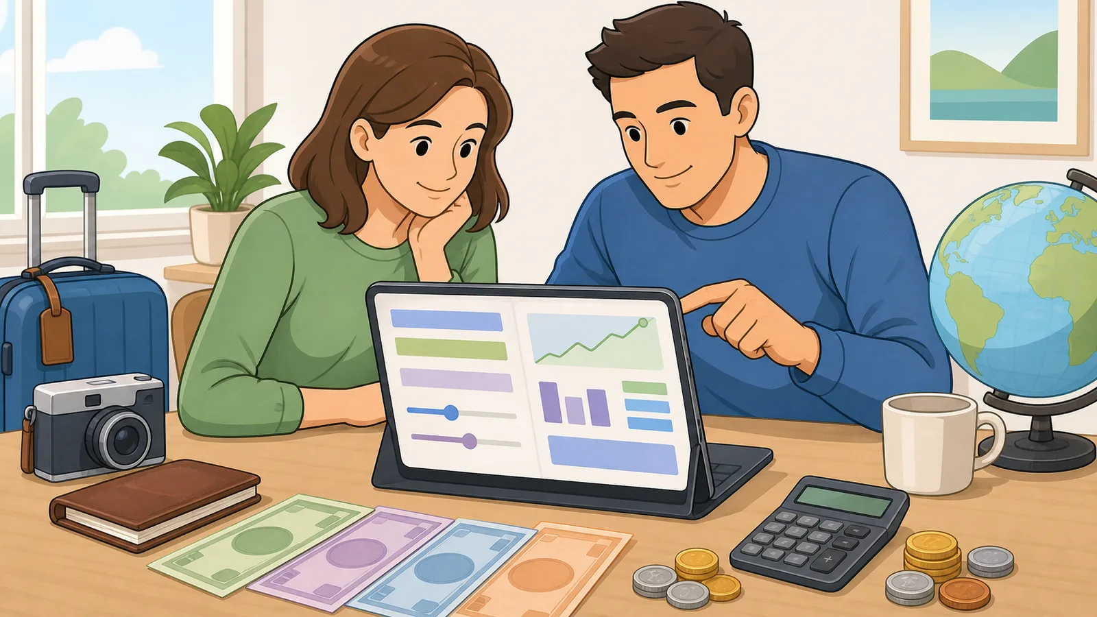 Live Currency Converter instructional illustration