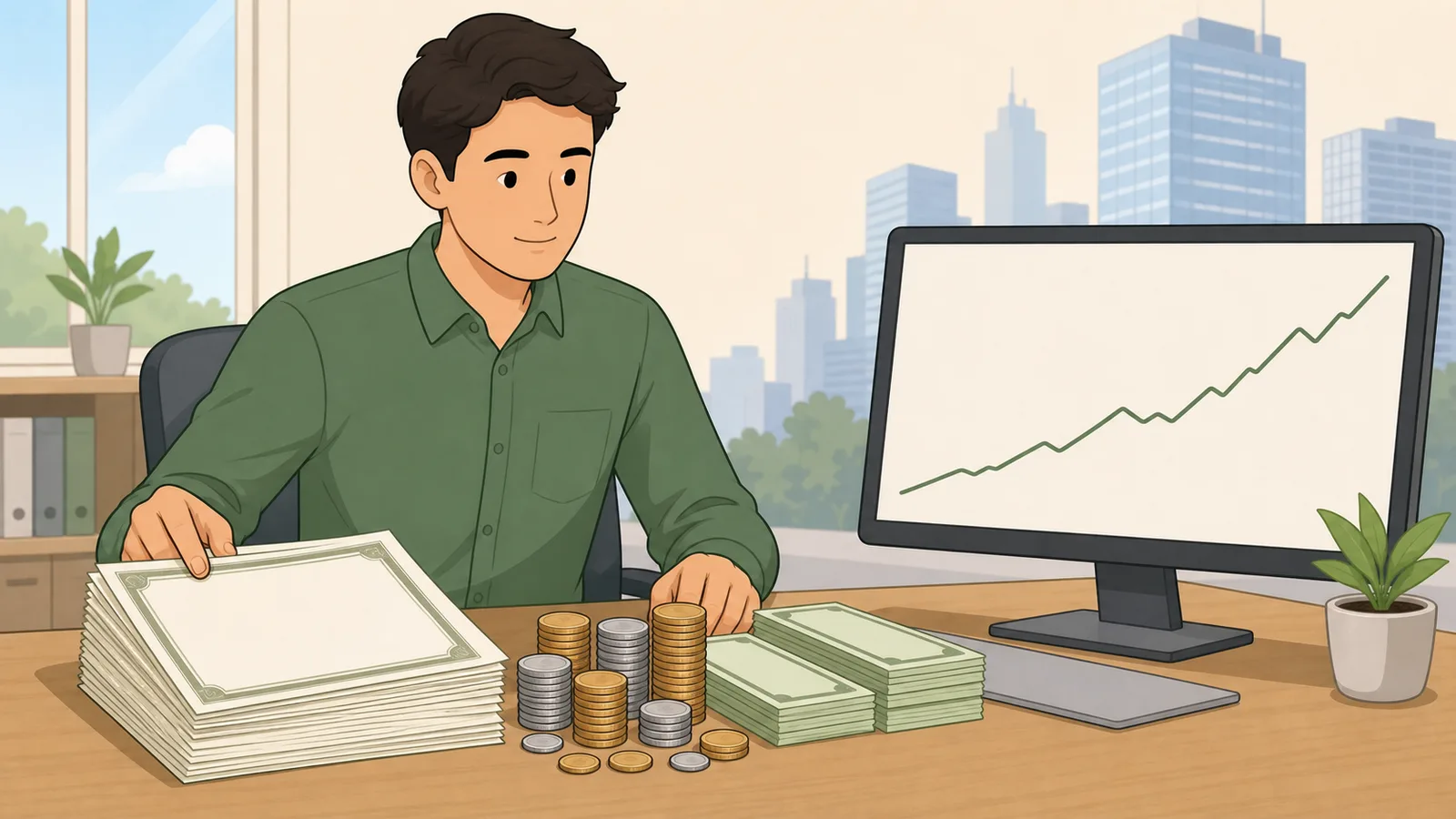 Market Capitalization Calculator instructional illustration