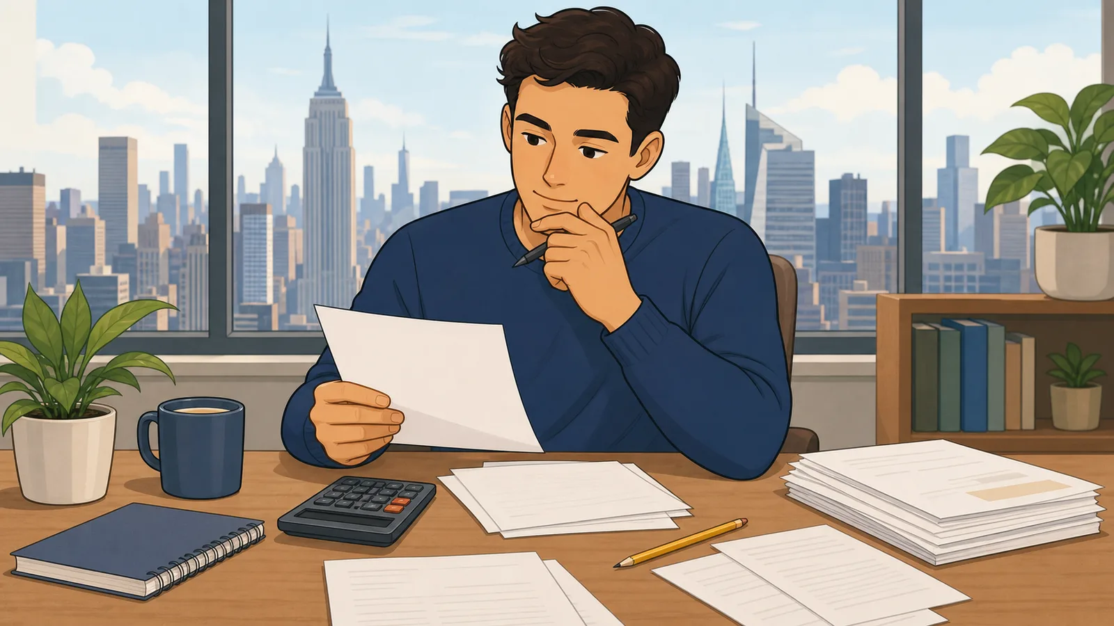 New York Tax Calculator instructional illustration