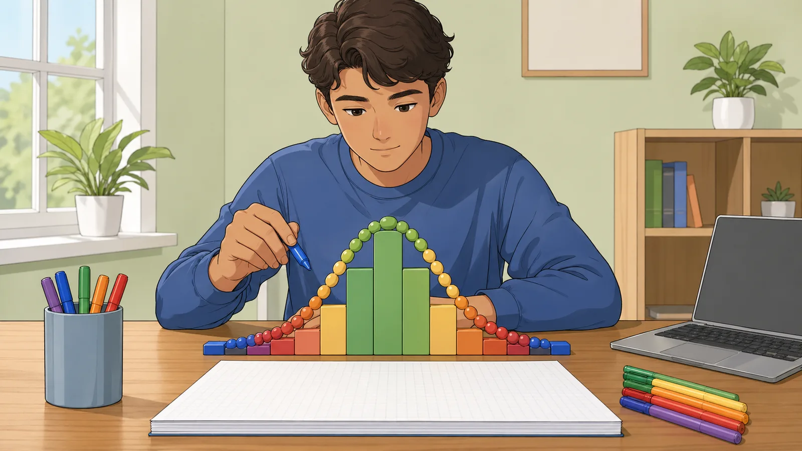 Normal Distribution Calculator instructional illustration