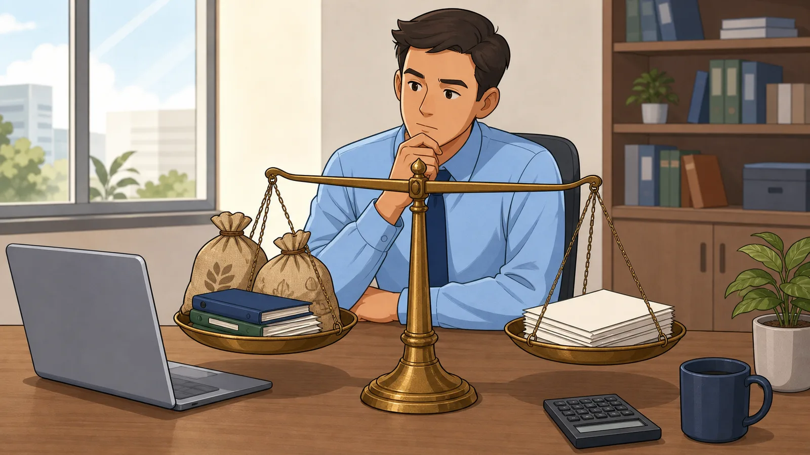 Optimal Hedge Ratio Calculator instructional illustration