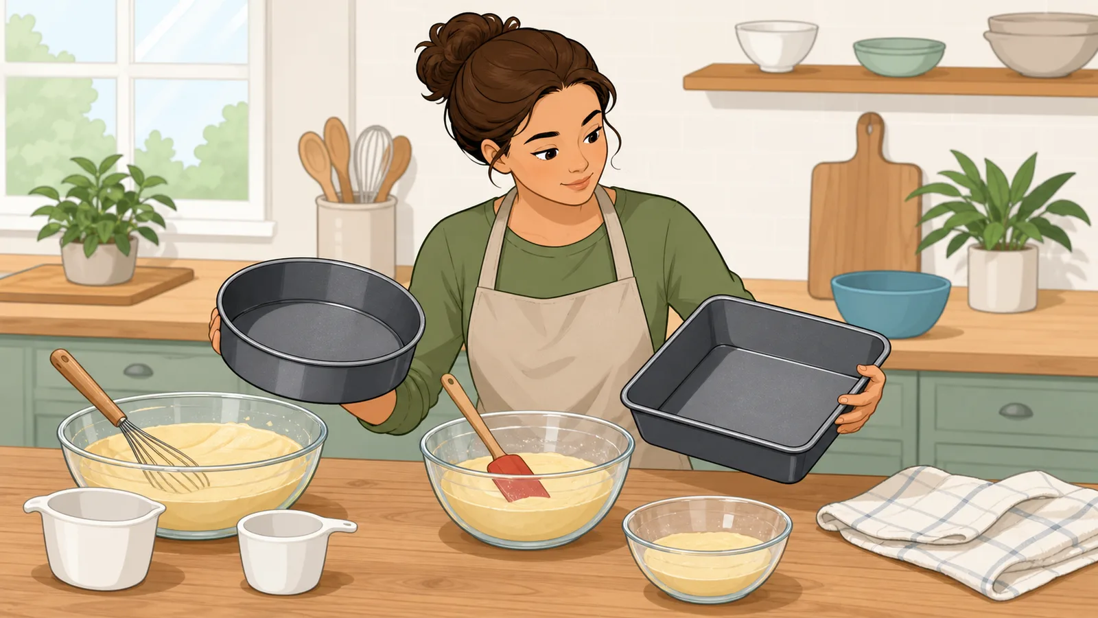 Baking Pan Converter instructional illustration