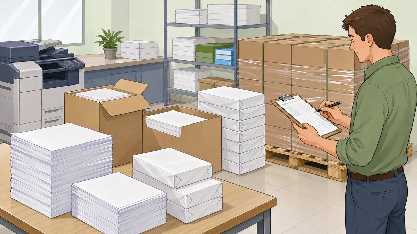 Paper Quantity Converter instructional illustration