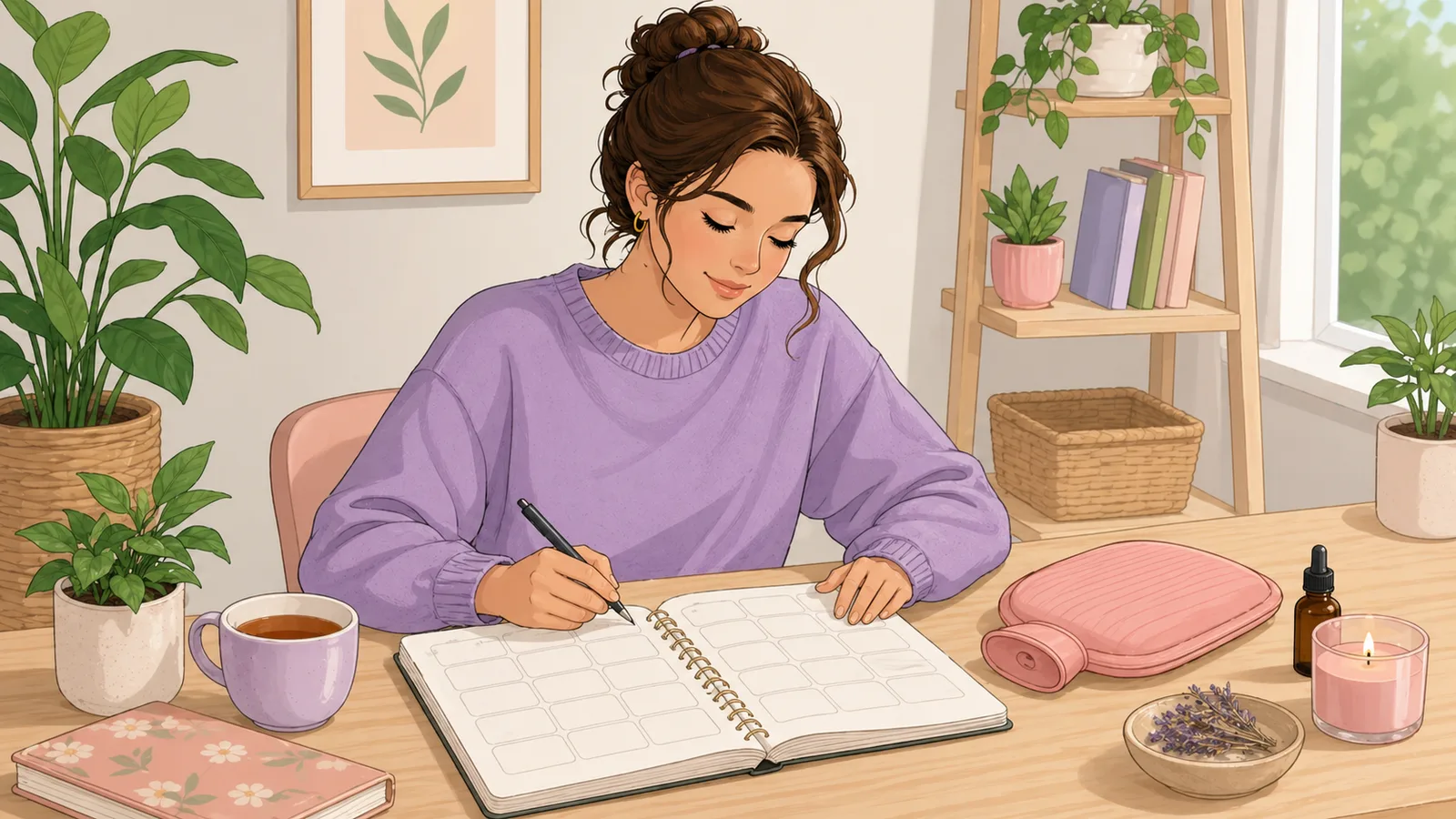 Period Calculator instructional illustration