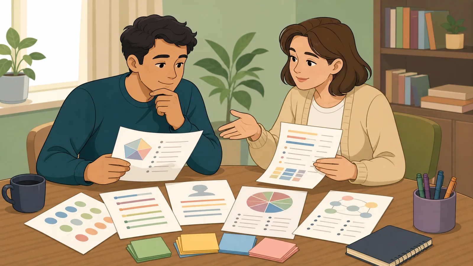 Personality Test Calculators instructional illustration