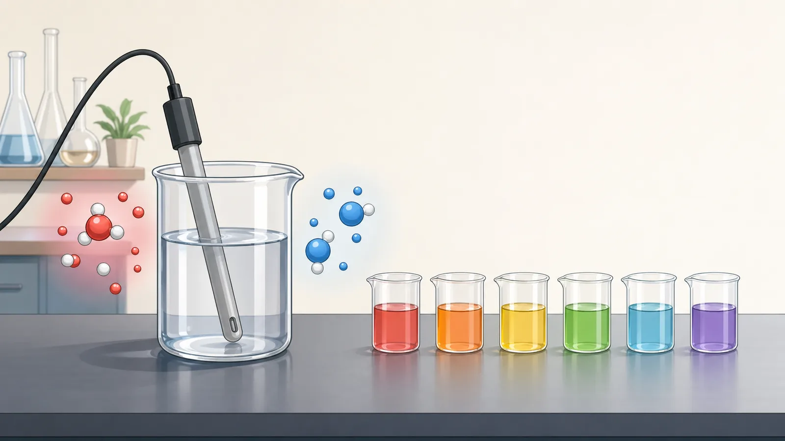 pH Calculator instructional illustration