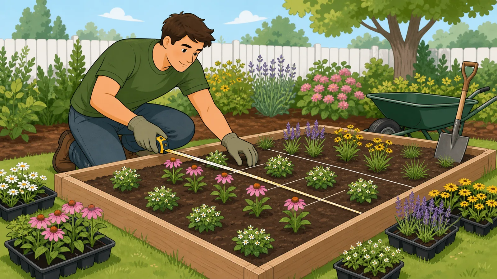 Plant and Flower Calculator instructional illustration