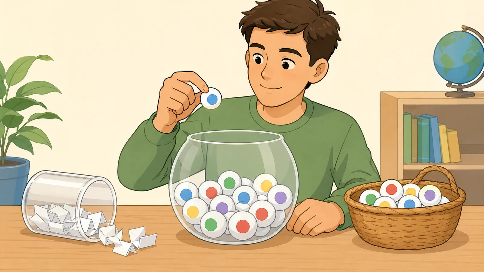 Random Number Generator instructional illustration