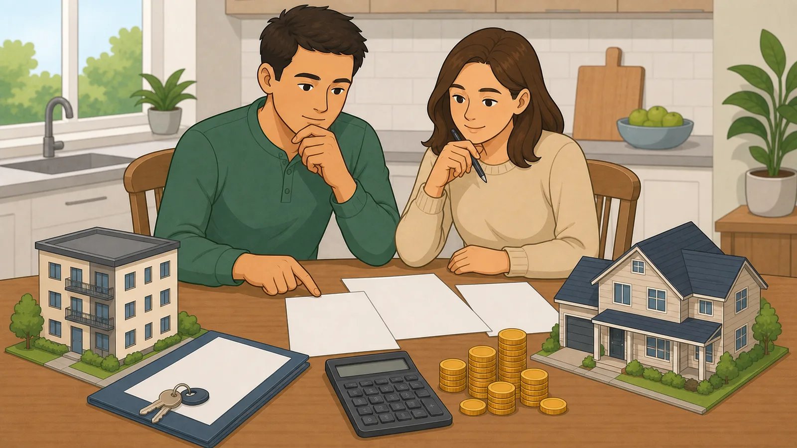 Rent vs. Buy Calculator instructional illustration