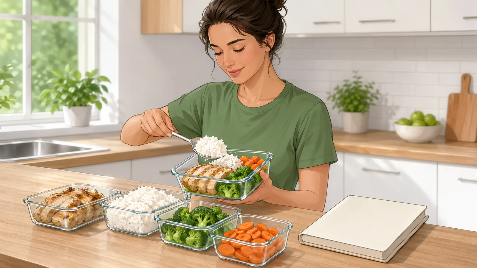 Reverse Dieting Calculator instructional illustration