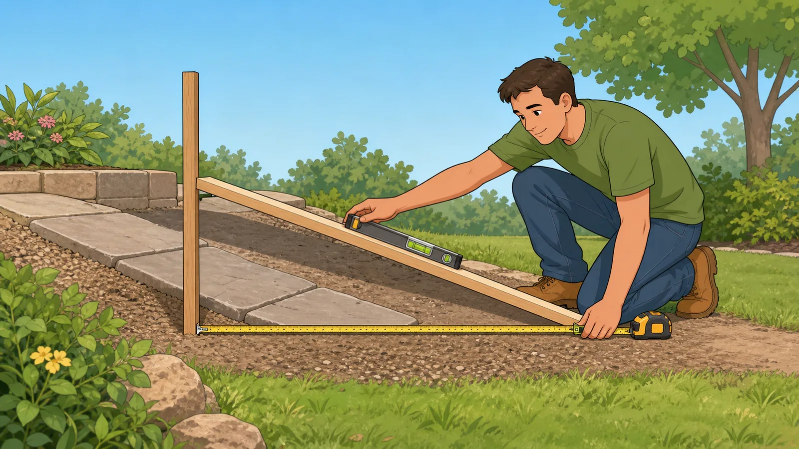 Rise Over Run To Percent Slope Calculator instructional illustration