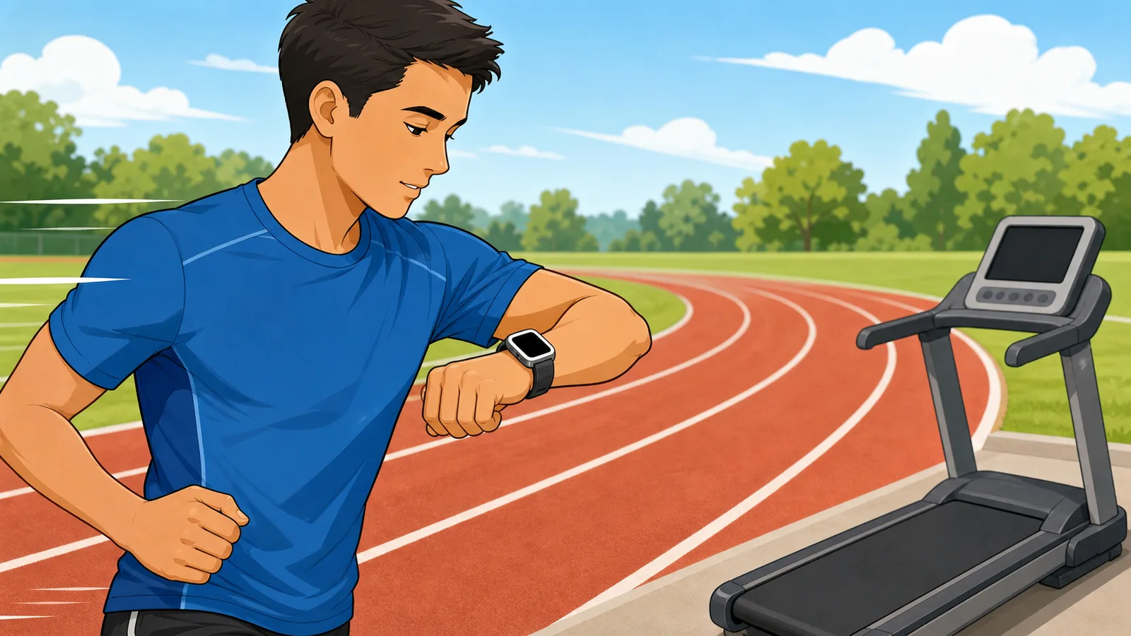 Running Pace Converter instructional illustration